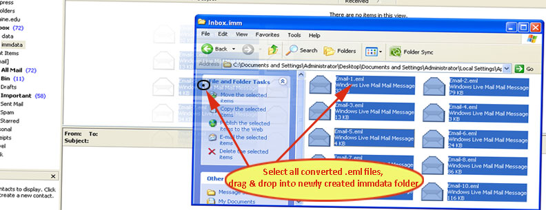 IncrediMail 2 Export to Outlook Express with Advance Solution